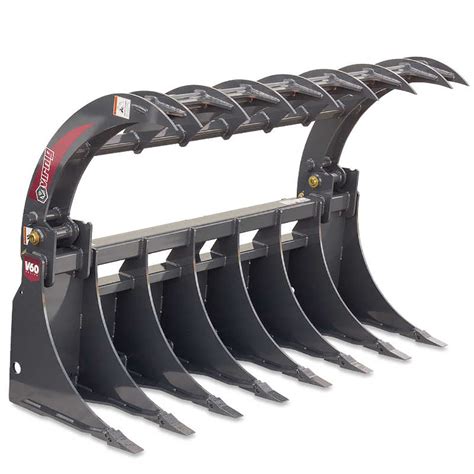 skid steer brush rake attachment|skid steer root rake attachment.